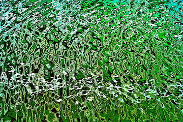 Green Conciousness Ripples  One | Canvas Print